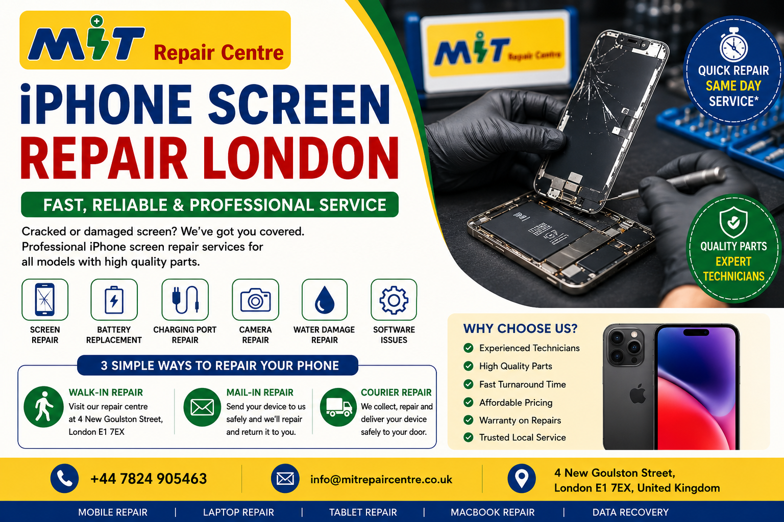 iPhone Screen Repair London: What to Do When Your Screen Is Cracked or Damaged