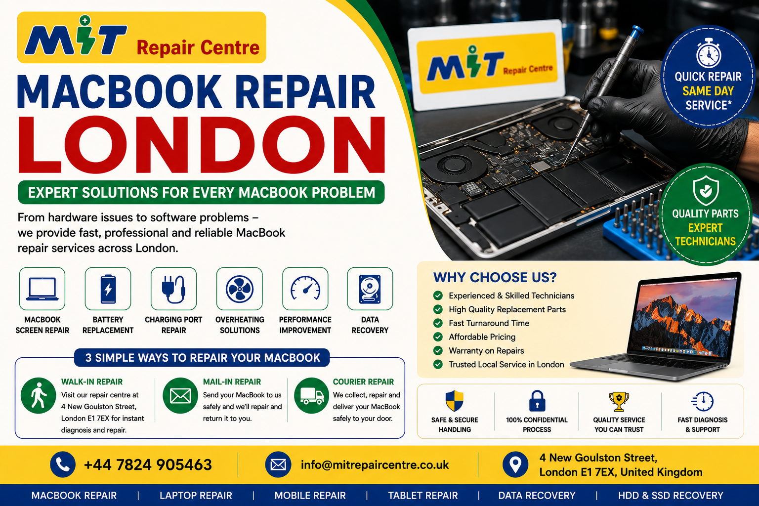MacBook Repair London: Professional Solutions for Common MacBook Problems